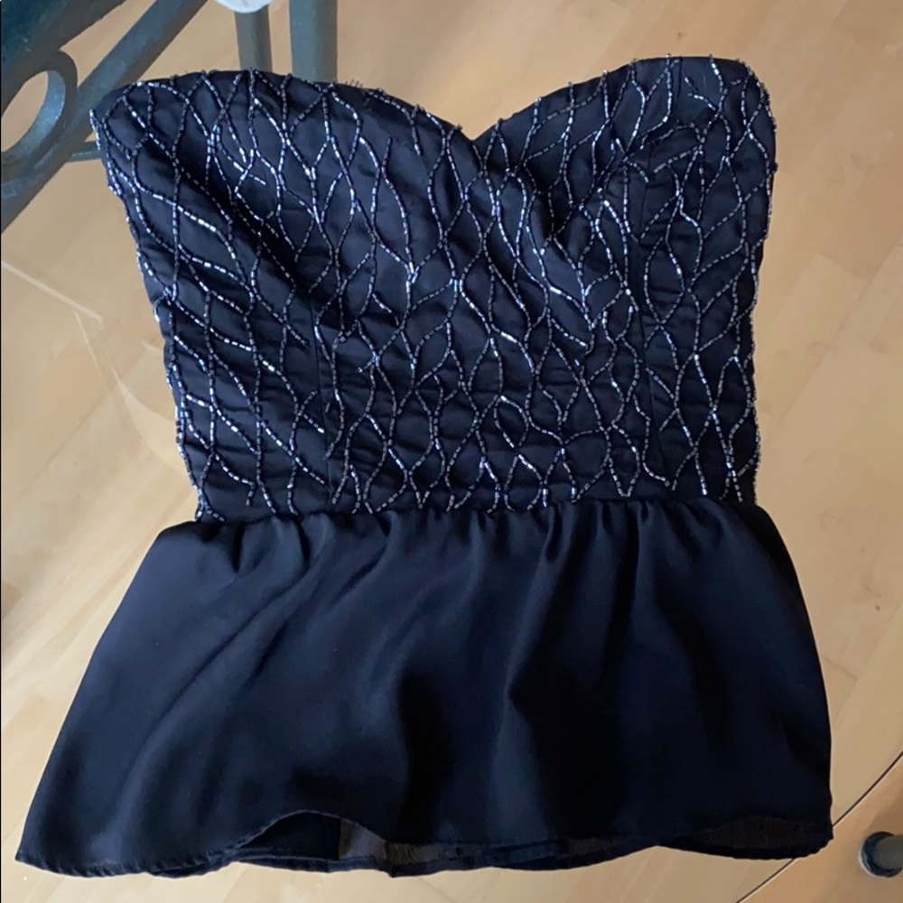 Beaded Bustier Top
